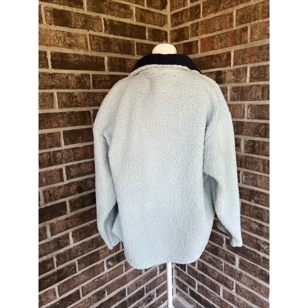 Peanuts Snoopy Women Light Blue Winter Sherpa Zip Fleece Pullover XXL NWT - Picture 4 of 16